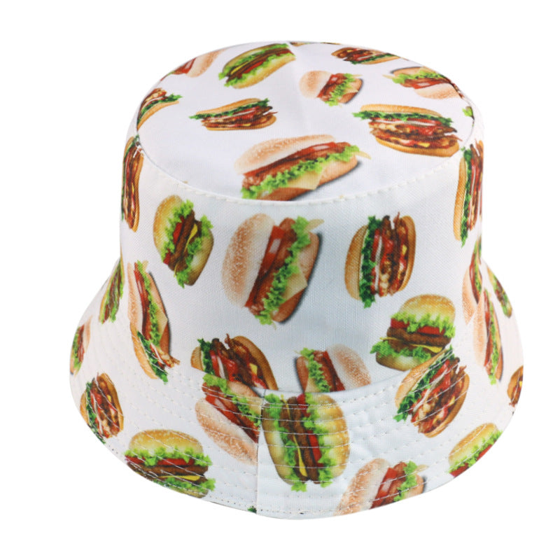 Sombrero de imprenta de la serie de alimentos de poliéster al por mayor